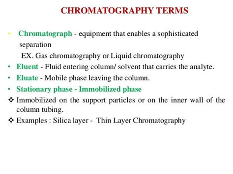 Principles And Application Of Chromatography