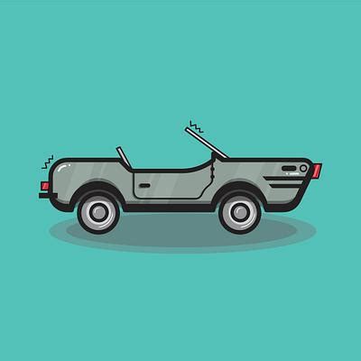 simple car vector illustration icon royalty  stock psd mockup