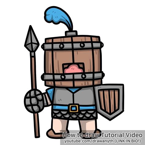 How To Draw Royal Recruits Easy Rclashroyale