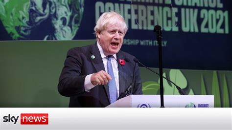 Watch Live Prime Minister Boris Johnson Holds Cop26 News Conference