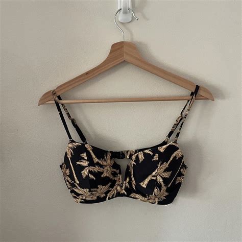 Rip Curl Bikini Set Black And Gold Size M Brand Depop