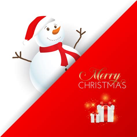 Christmas snowman background 267490 Vector Art at Vecteezy