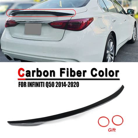 Carbon Fiber Rear Wing Spoiler Boot Lid Trunk Lid Spoiler Wing For