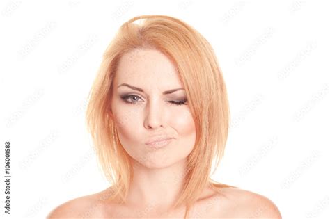 Beautiful Year Old Woman With Blonde Hair