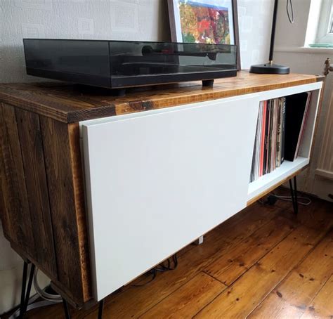 BESTÅ record player stand IKEA Hack Vinyl Record Cabinet Record