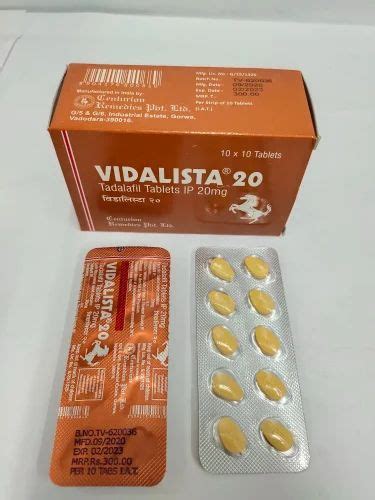 Vidalista 20 Mg Tablets at ₹ 15/strip | Mumbai | ID: 2849188957330