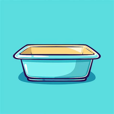 Tray Icon Cartoon Vector Premium AI Generated Image