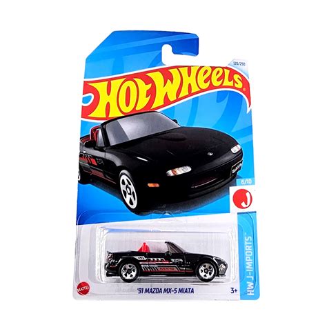 Carrinho Hot Wheels 91 Mazda MX 5 Miata J Imports 6 10 Mattel Shopee Brasil