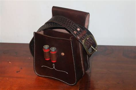 Pin On Leather Shotgun Shell Pouch