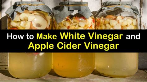 How To Make White Vinegar And Apple Cider Vinegar