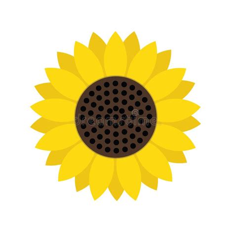 Icono Del S Mbolo Del Girasol Ilustraci N Del Vector Ilustraci N De