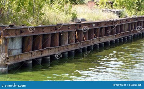 The Shore Of The Wide River The Beautiful Nature Stock Image Image