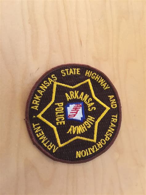 vintage arkansas state police patch, new old stock, … - Gem