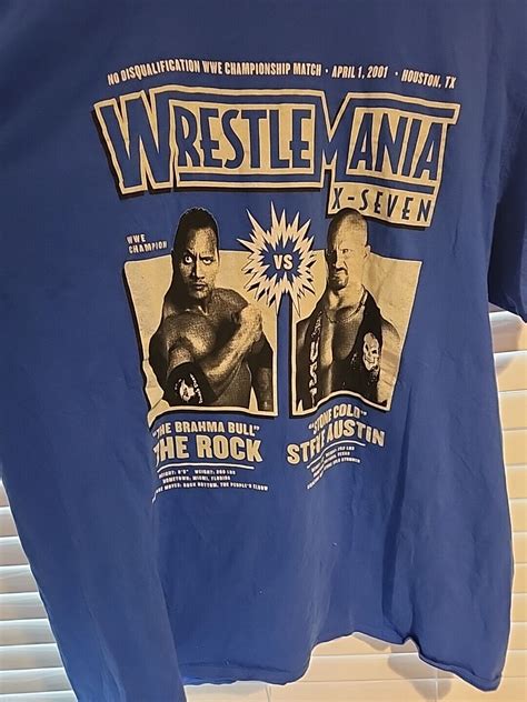 2020 Men S WWE Wrestlemania X Seven 17 Rock Vs Stone Gem