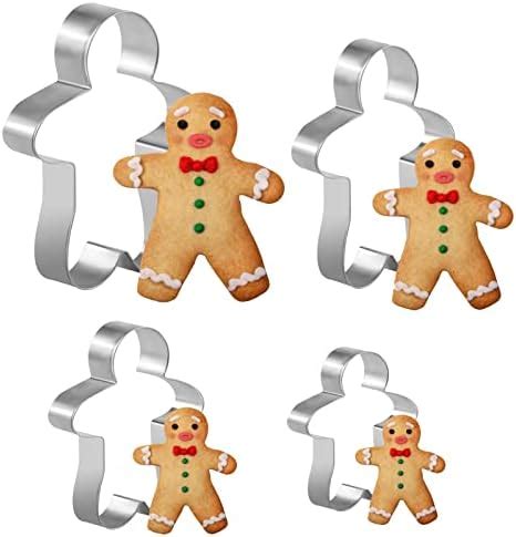 4 Pezzi Formine Biscotti Natale Stampi Biscotti Natale In Acciaio Inox