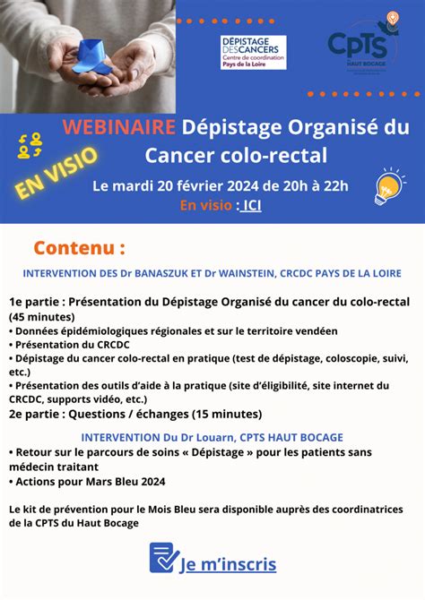 Une Soir E Pluriprofessionnelle Autour Du D Pistage Du Cancer