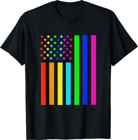 American Flag Gay Rainbow Pride LGBTQ LGBT Th Of July T Shirt Walmart