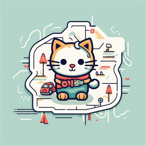 Premium Photo Map Mascot For A Company Logo Generative AI