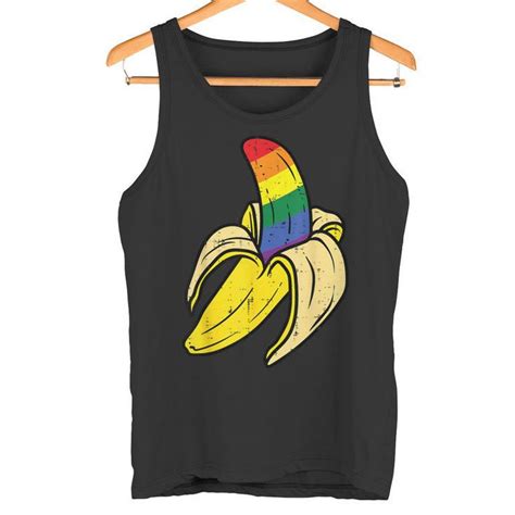 Bandera Arco Iris Banano Orgullo Gay Aliado Lgbtq Hombres Cachorro Camiseta Unisex Regaloses