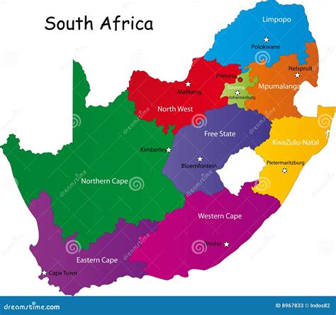 provincial map of south africa