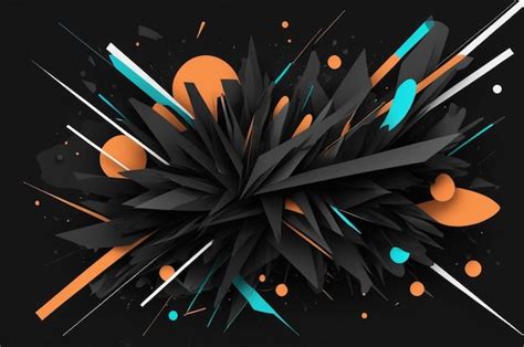 digital art work  geometric shapes  shapes premium ai