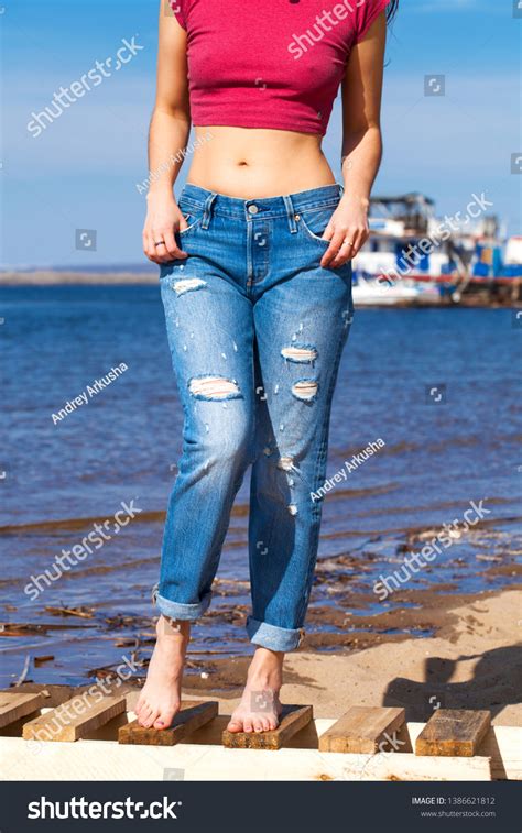 Body Part Female Blue Jeans Stock Photo Shutterstock