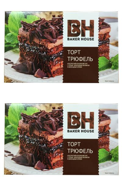 Baker House Торт Трюфель, 350 г, 2 уп - купить с доставкой по выгодным ...