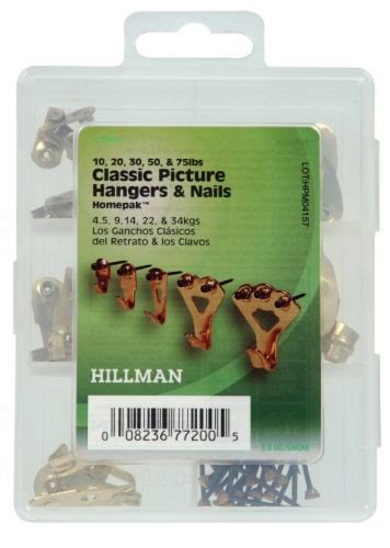 Hillman Classic Picture Hangers And Nails Assortment Kit 1 Ct Kroger