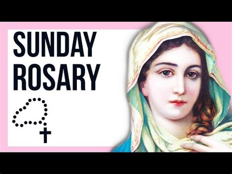 SUNDAY - GLORIOUS - Follow Along Rosary 15 Minute - SPOKEN ONLY - YouTube