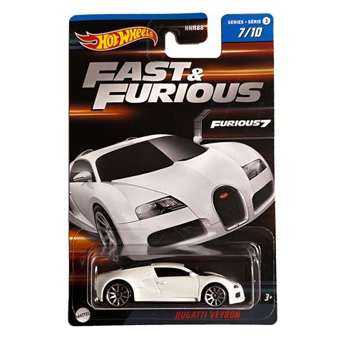 Masinuta Metalica Hot Wheels Fast Furious Bugatti Veyron Alb EMAG Ro