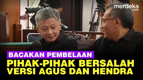 Tuntut Dibebaskan Hendra Agus Blak Blakan Para Pihak Yang Seharusnya