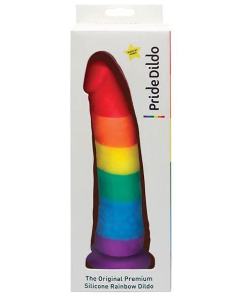 Pride Dildo Realistic Silicone Rainbow Kinky Edge Kinky Sex Toys