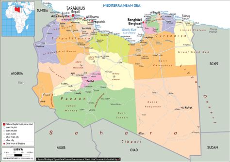 libya map political worldometer