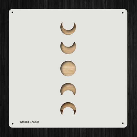 Moon Stencil Etsy