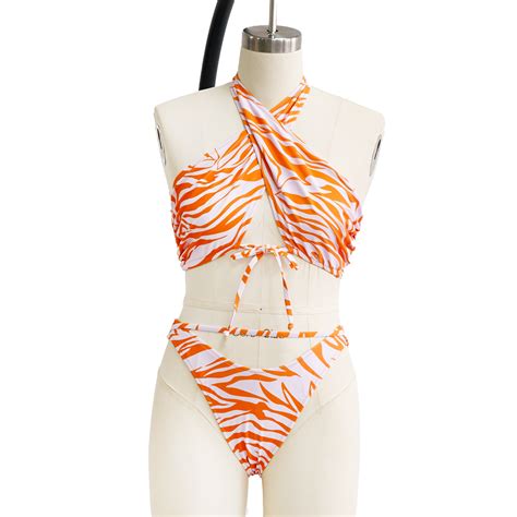 China Factory Swimwear New Design Sexy Women Stripe Bikini Swimsuit Swimwear Sexy Bikini And