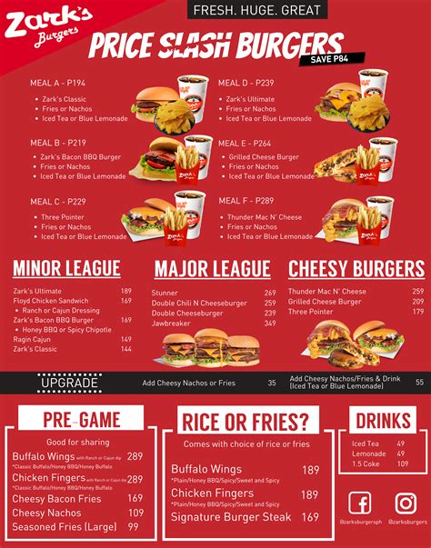 Zark’s Burgers Menu 2020 – Zark’s Burgers