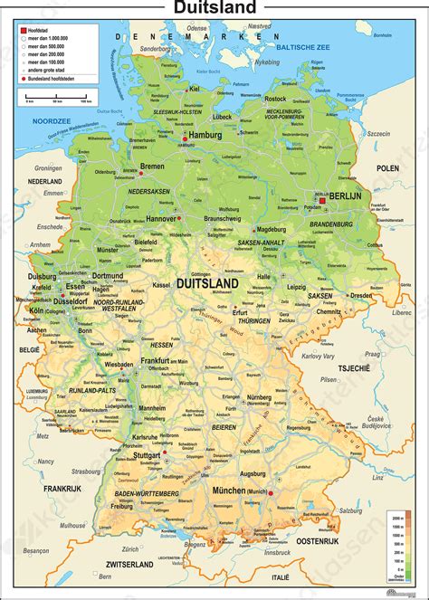 Kaarten Nederland Duitsland – Landkaart Duitsland – SFJO