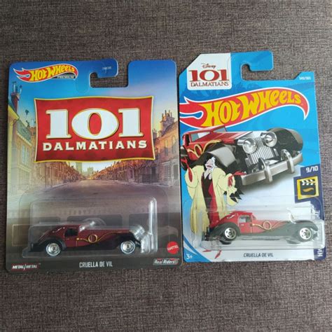 Hot Wheels Cruella De Vil Disney Dalmations Shopee Malaysia
