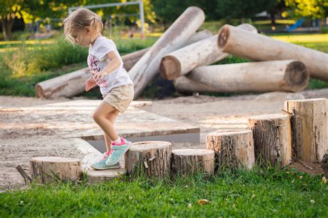 Climbing Natural Playground Log Edging Playspace Earthscape Play