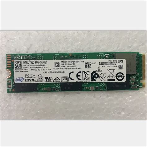 Intel Ssd 660p M 2 Pcie Telegraph