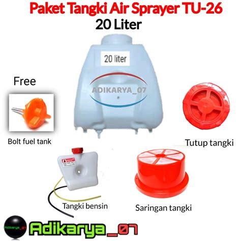 Jual Paket Tangki Air Sprayer Tu Tabung Sprayer Tu Wz Liter