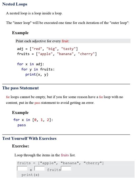 Python For Loops Session Pdf Connect Techs