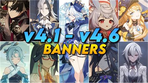 Version 4 1 To 4 6 Banners Roadmap EVERY FONTAINE CHARACTER Release