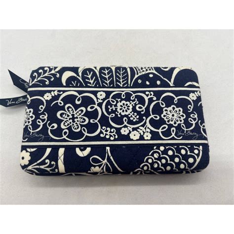 Vera Bradley Bags Vera Bradley Hard Wallet In Navy Twirly Birds