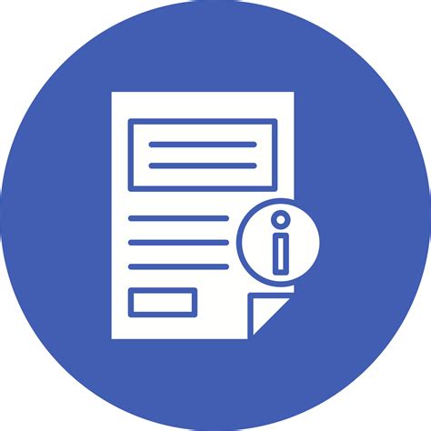 ícone de fundo do círculo de glifo de informações 9054526 Vetor no Vecteezy