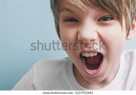 Angry Boy Screams Emotion Concept Stock Photo 1227922681 | Shutterstock