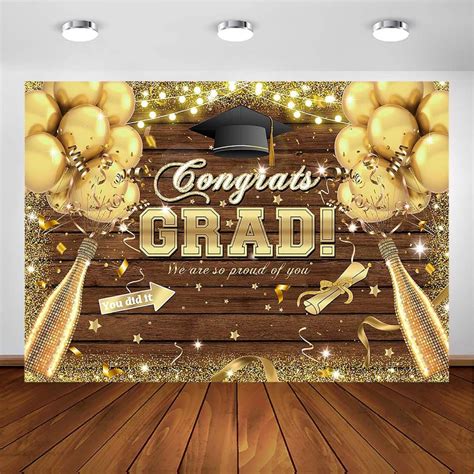 7x5ft Congrats Grad Photography Backdrop For Class Of 2023 Congratulate