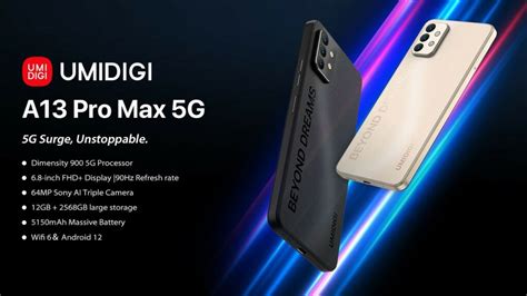 UMIDIGI A13 Pro Max 5G unveiled with Dimensity 900 at $200 | DroidAfrica