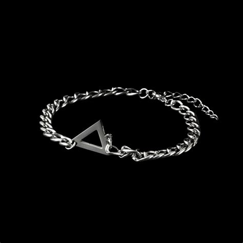 Triangle Cuban Bracelet Chrome Cult