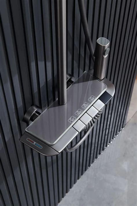 Luxury Piano Button Push Button Shower Set Bathroom System With Hot And Cold Shower Set Alibaba